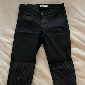 Madewell motorcycle style skinny jeans